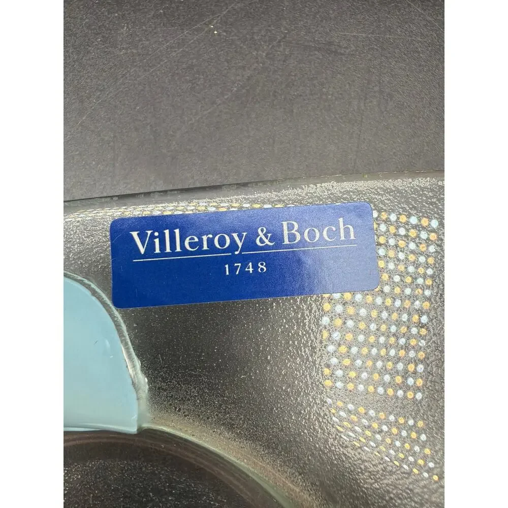 Villeroy & Boch Twist Alea Vitrum Glass 3 Section Serving Platter Multicolor